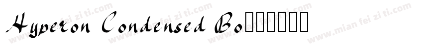 Hyperon Condensed Bo字体转换